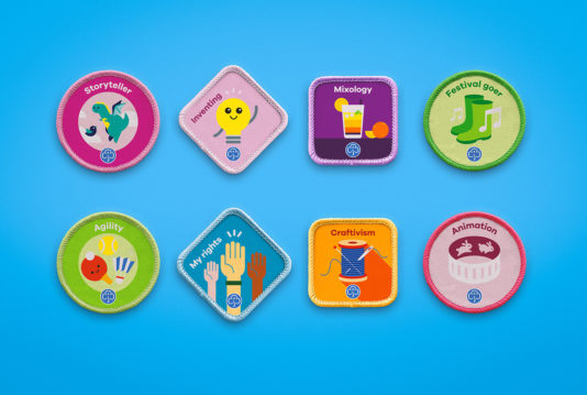 187 badges for Girlguiding