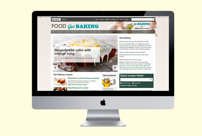 BBC Get-baking webpage