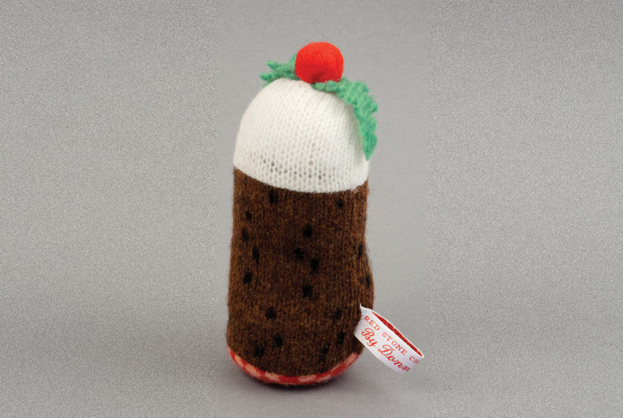 RED Christmas pud